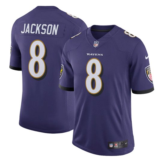 JERSEY BALTIMORE RAVENS LAMAR JACKSON NIKE LIMITED JUSTFOOTBALL