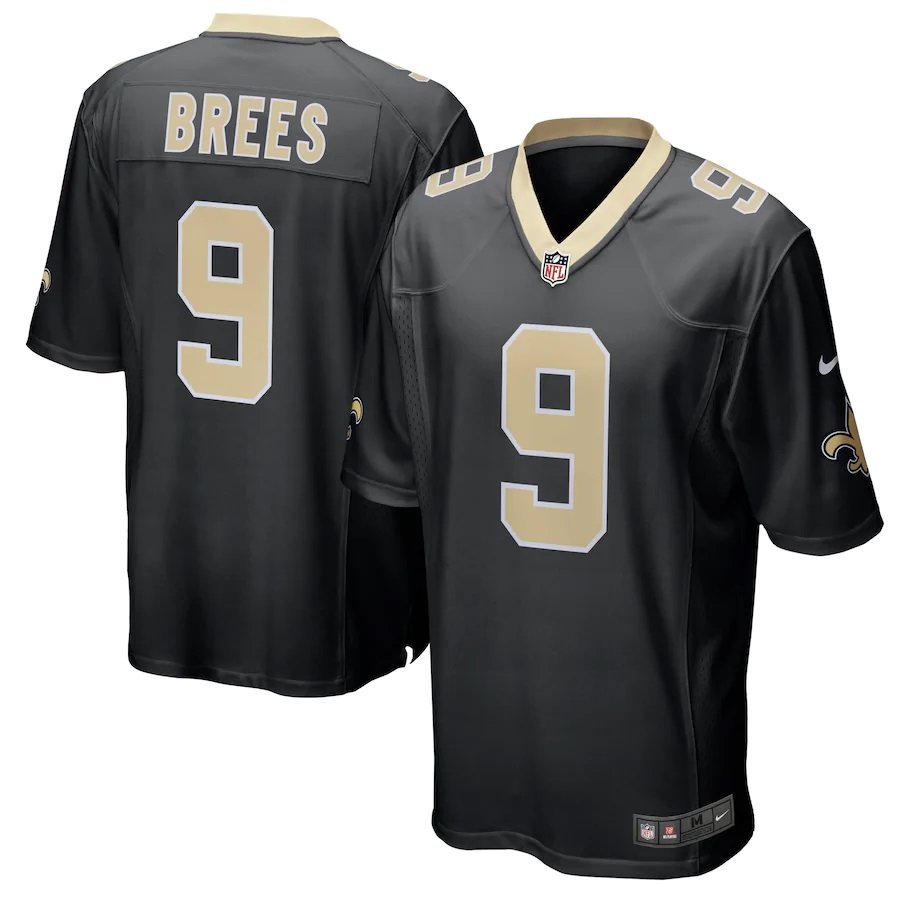 NFL_Jerseys Jersey New Orleans''Saints''Men Limited #9 Drew Brees 41 Alvin  Kamara 13 Michael Thomas Smoke Fashion''NFL'' Black Golden Jersey 